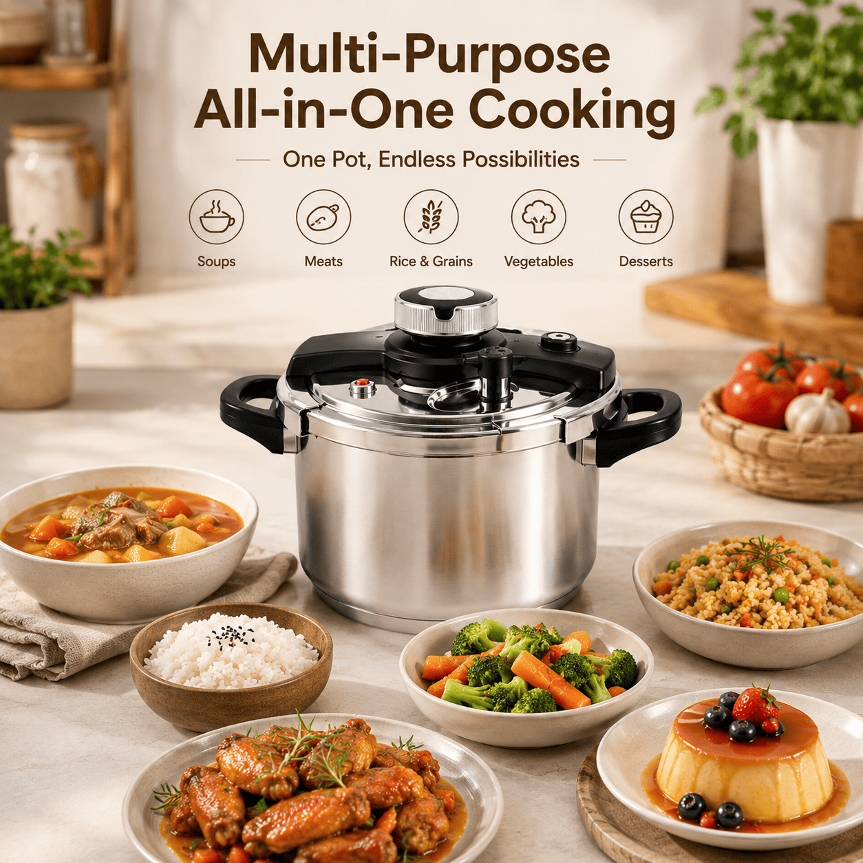 Chicamy™ Premium 304/316 Stainless Steel Pressure Cooker