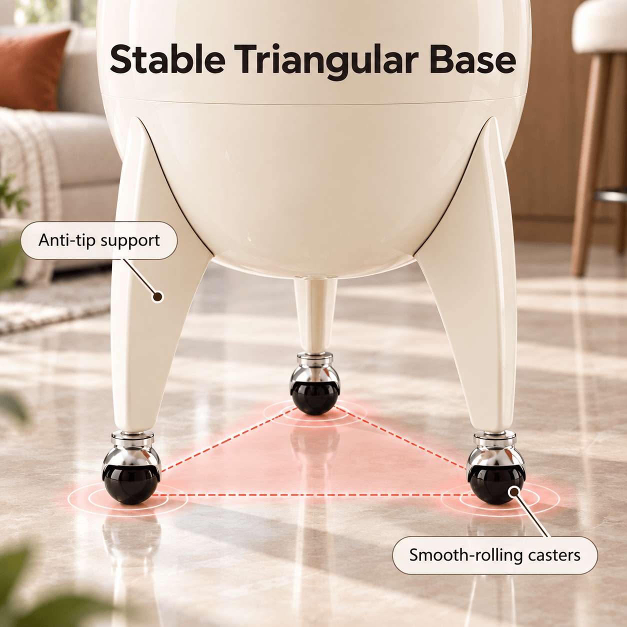 Chicamy™ UFO-Inspired Standing Trash Can