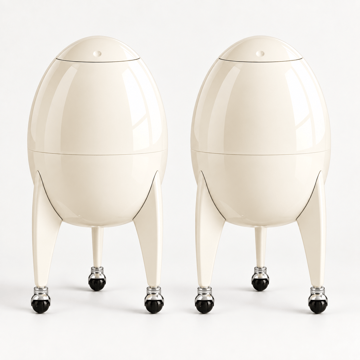 Chicamy™ UFO-Inspired Standing Trash Can