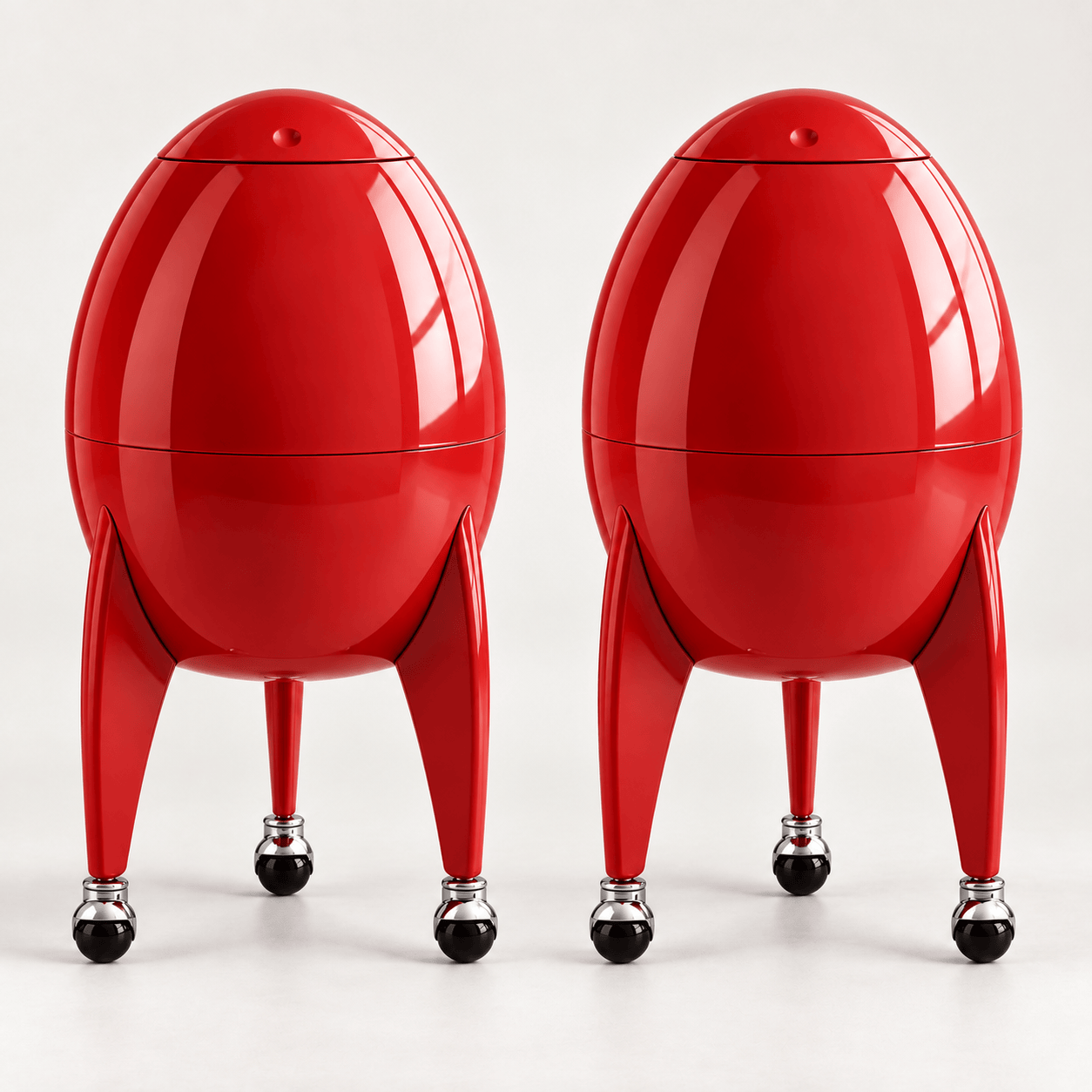 Chicamy™ UFO-Inspired Standing Trash Can
