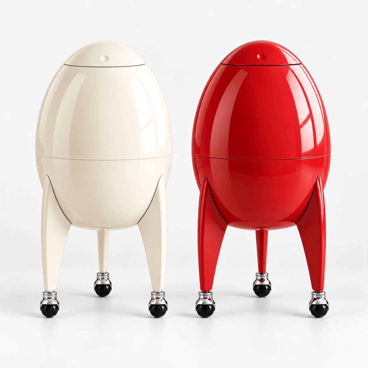 Chicamy™ UFO-Inspired Standing Trash Can