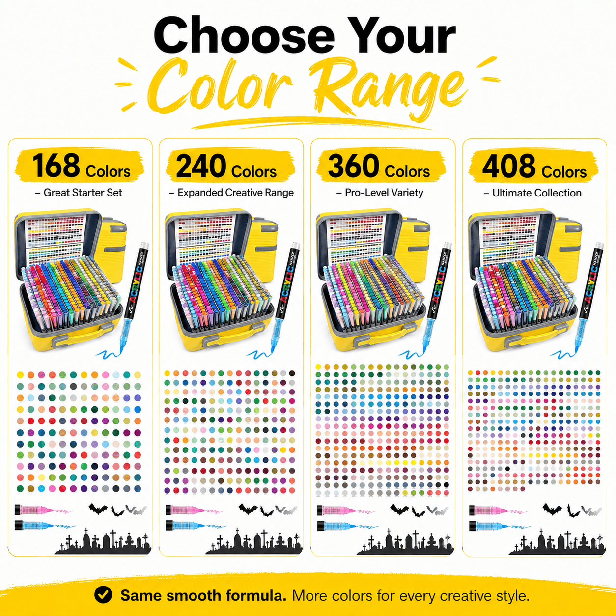 Ultimate Acrylic Paint Marker Collection – 78 to 408 Vibrant Colors