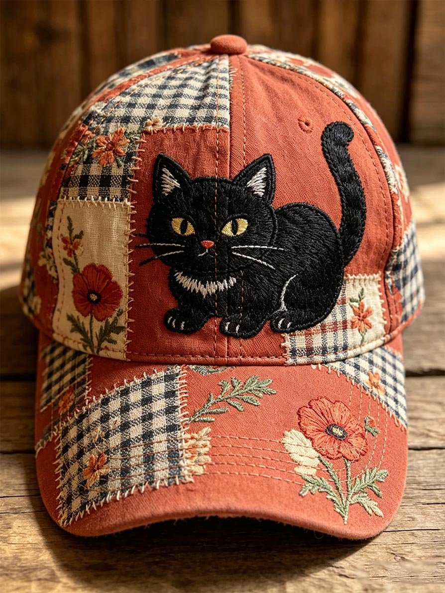 🐱(Unisex Hat) Cute Cat Print Hat💛