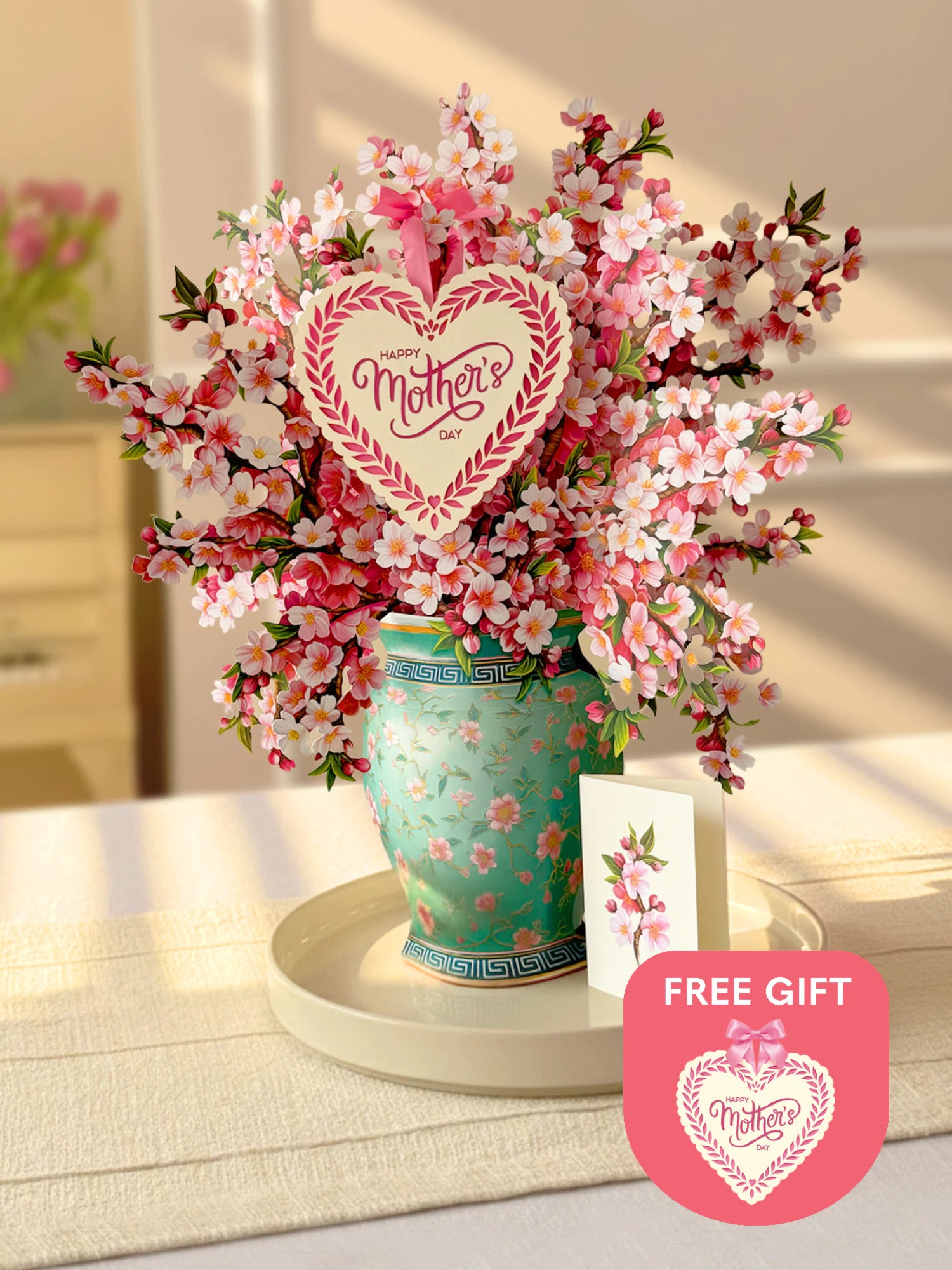 Grande Japanese Cherry Blossoms + Free Heart