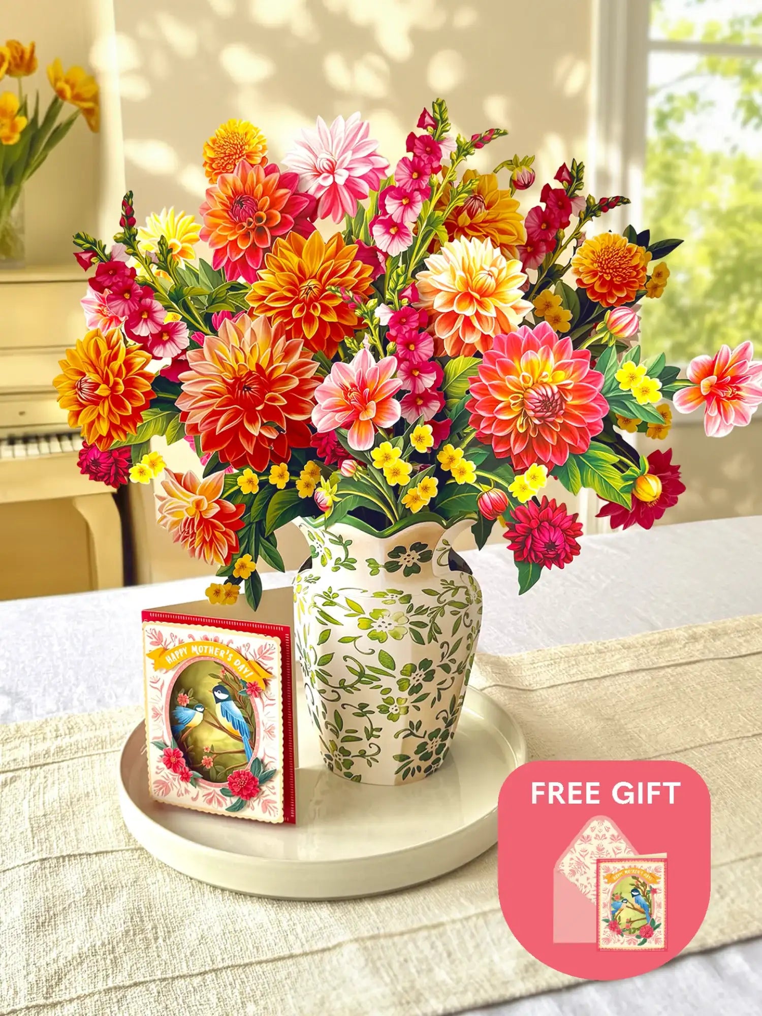 Grande Dahlia Sunrise + Free Layered Card