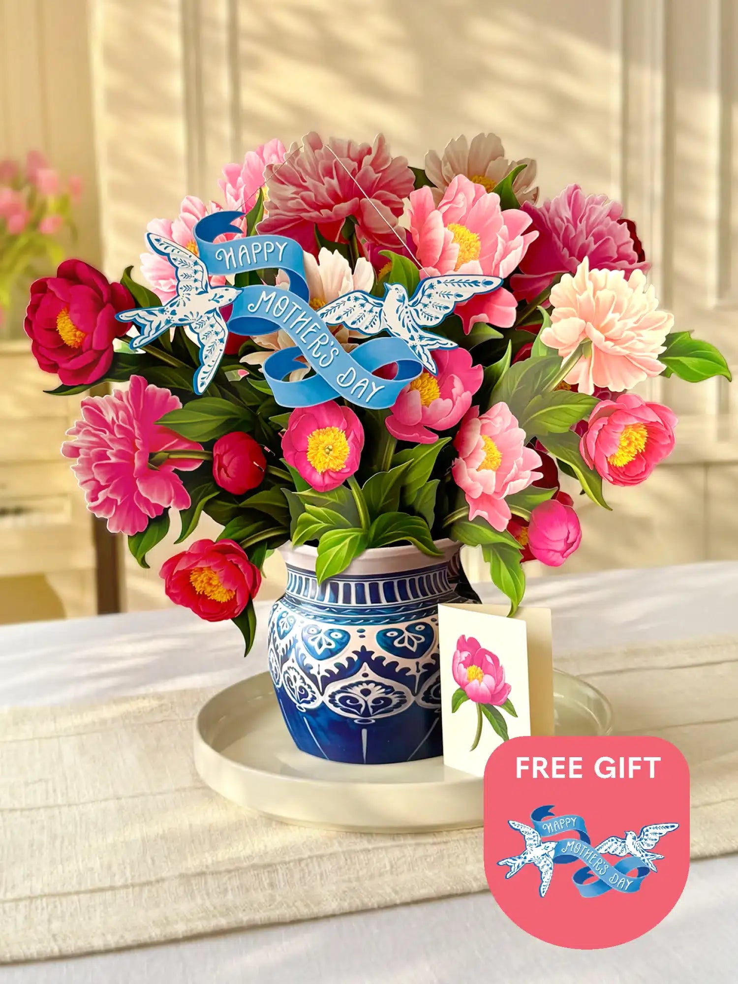 Grande Peony Paradise + Free Dove Banner