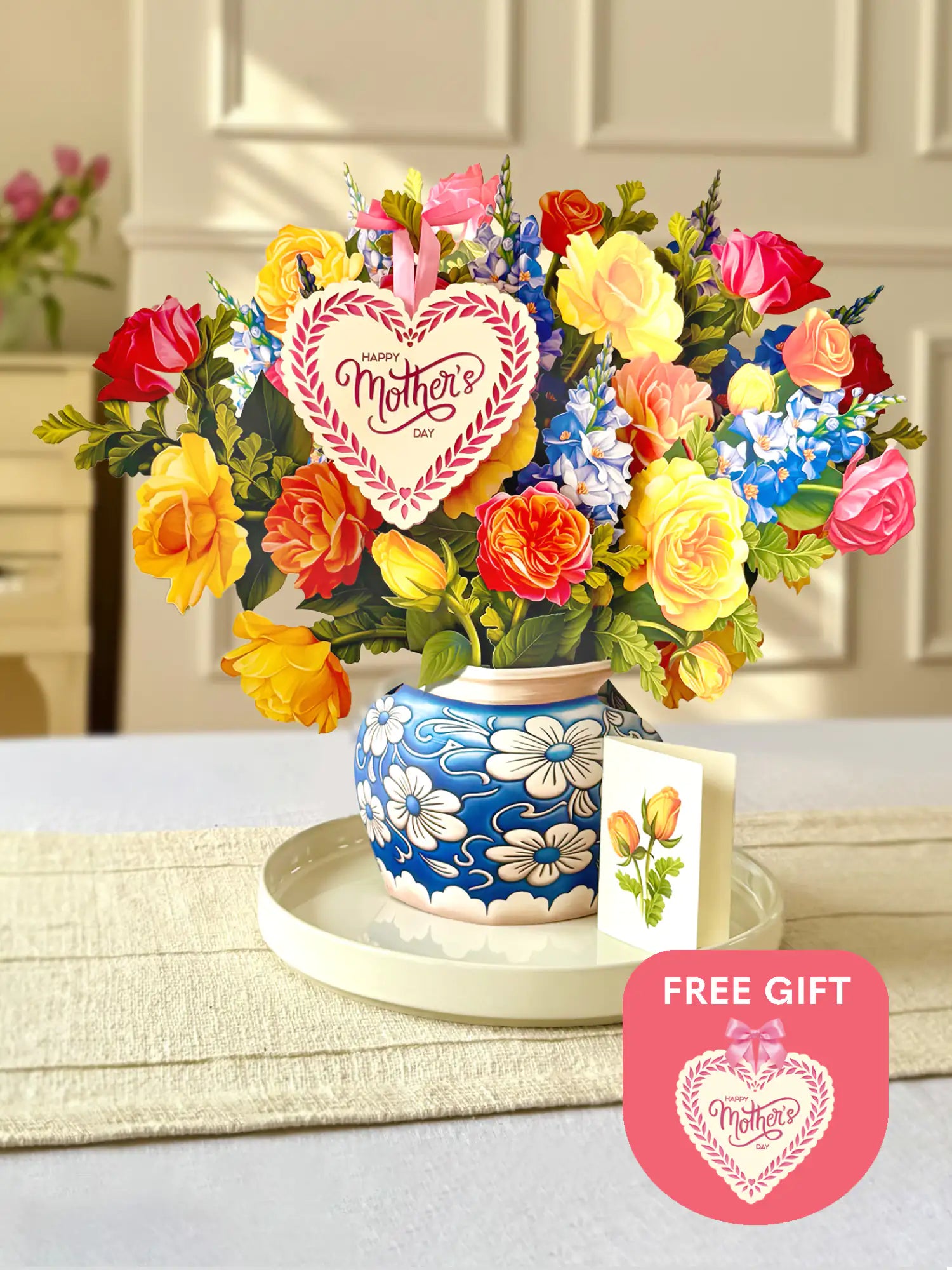 Grande Sorbet Roses + Free Pink Heart