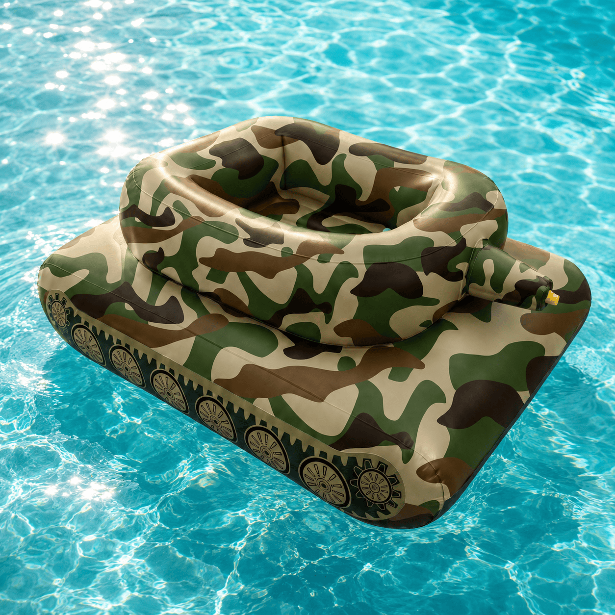 Inflatable Pool Tank Float with Built-In Water Cannon