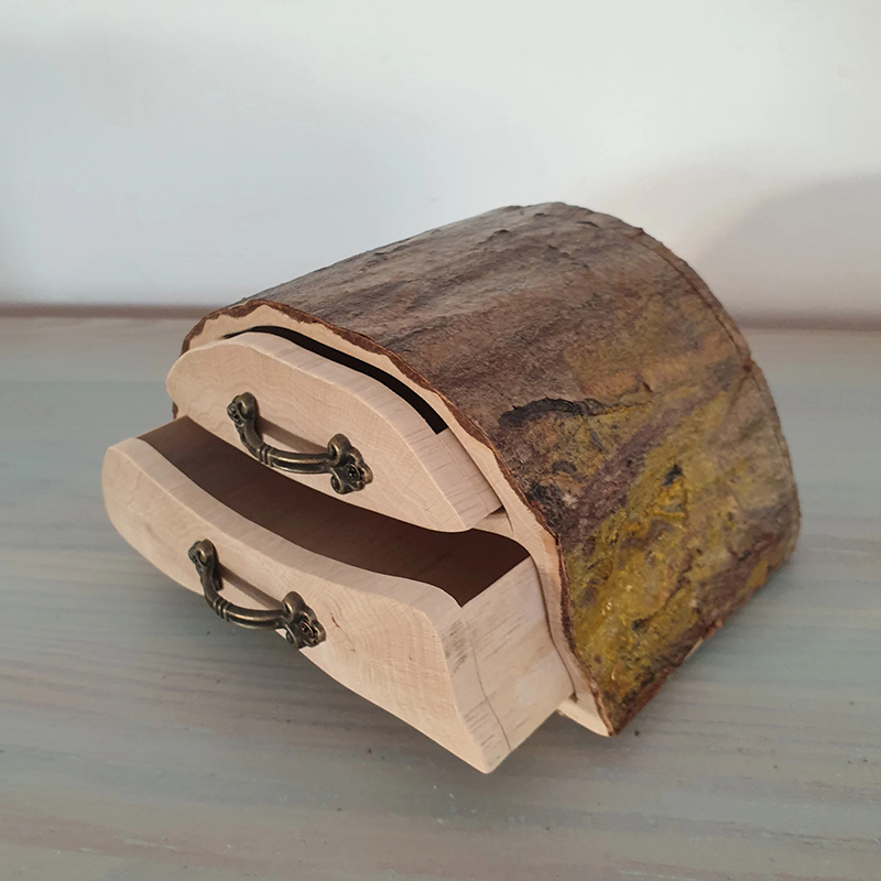 Rustic Jewelry Hornbeam Firewood Log Box