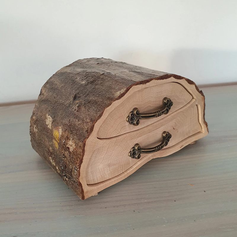 Rustic Jewelry Hornbeam Firewood Log Box