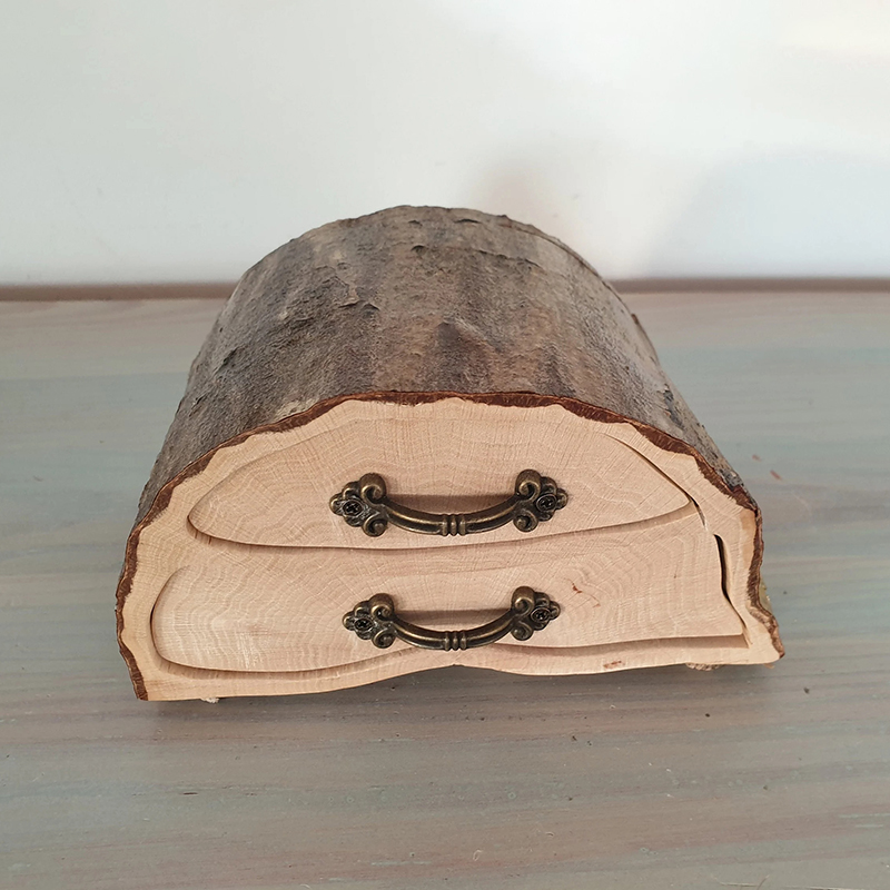 Rustic Jewelry Hornbeam Firewood Log Box