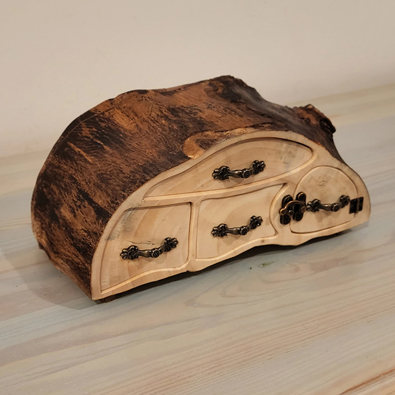 ECO Friendly Jewelry Aspen Log Box