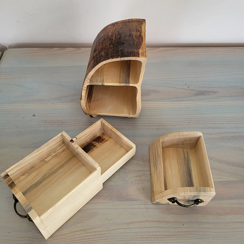 ECO friendly Jewelry Aspen Log Box