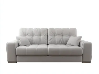 Sofás 2 plazas de tela tapizado 170x90x85 cm color blanco para salón estilo moderno-Cottaden