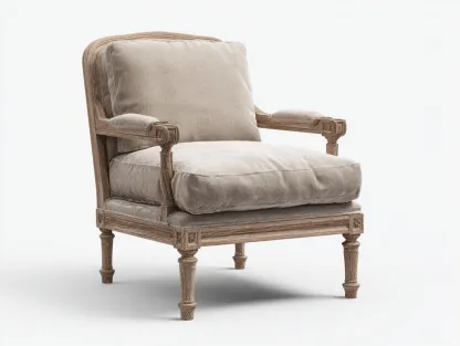 Sillón de tela con estructura de madera 78x82x88 cm - beige y marrón - diseño clásico para salón y dormitorio-Cottaden