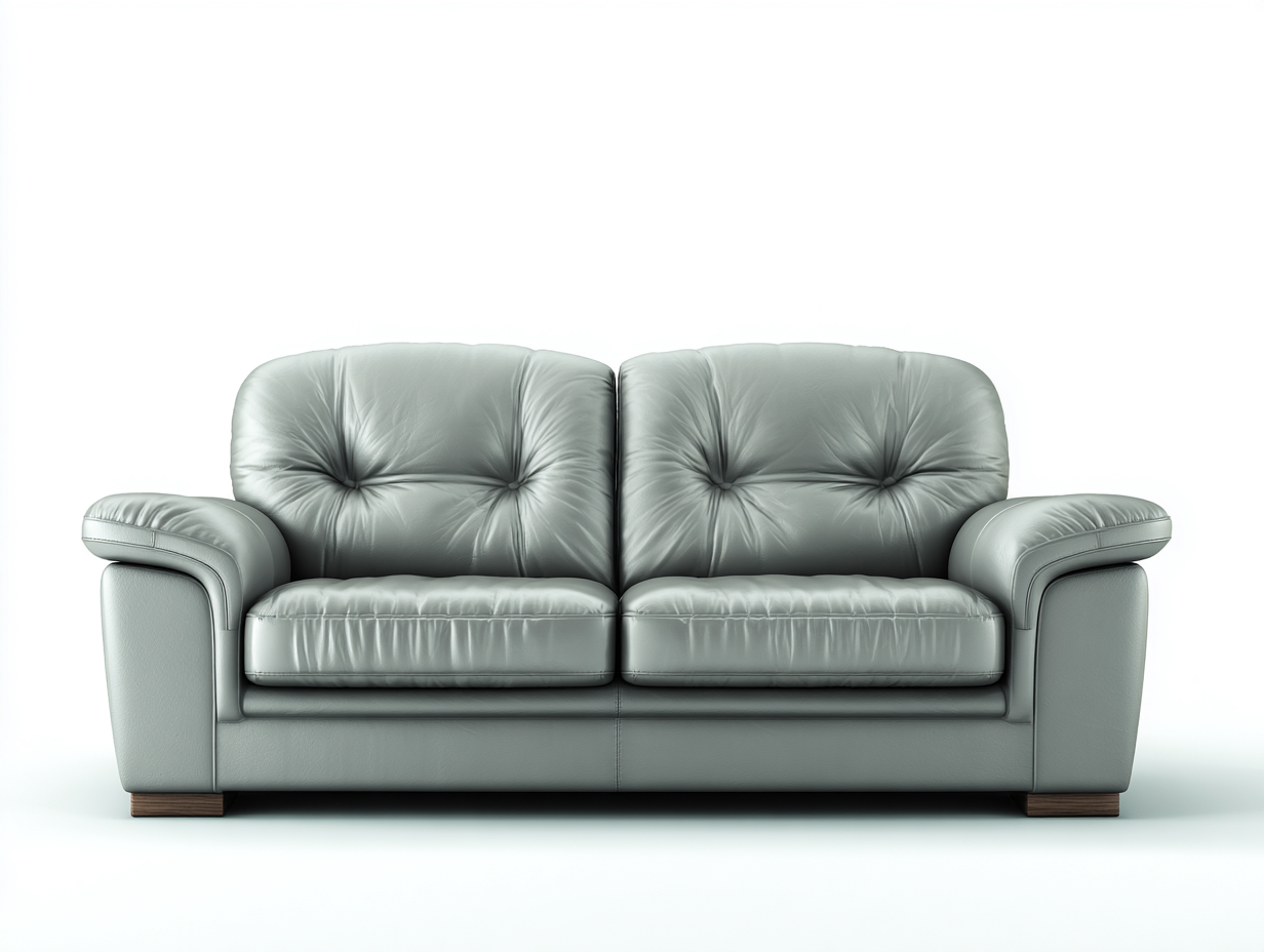 Sofá 2 plazas tapizado acolchado con reposabrazos anchos 175x92x88 cm - gris claro - diseño moderno confortable-Cottaden