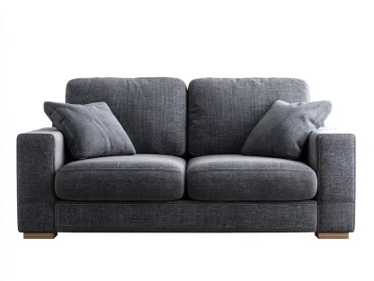 Sofás 2 plazas de tela tapizada 165x92x88 cm - gris - diseño moderno para salón-Cottaden