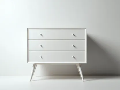 Cómodas de madera 90x40x85 cm color blanco para dormitorio estilo moderno-Pinemyhaus