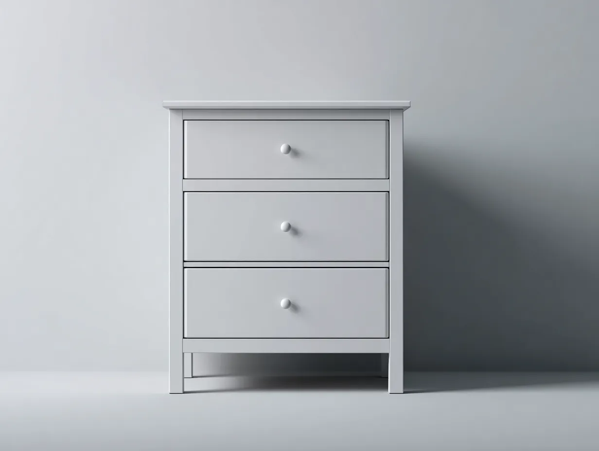 Cómodas con 3 cajones 60x40x70 cm - blanco - diseño moderno para dormitorio-Pinemyhaus