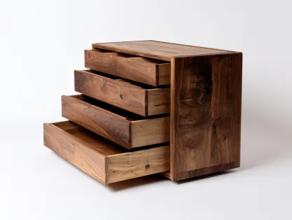 Cómodas de madera con 4 cajones 90x45x80 cm - marrón - diseño moderno para dormitorio-Pinemyhaus