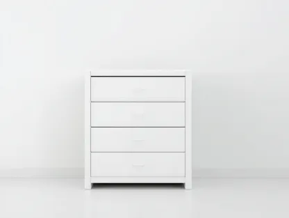 Cómodas madera con cajones almacenamiento 80x40x95 cm blanco - diseño minimalista dormitorio-Pinemyhaus