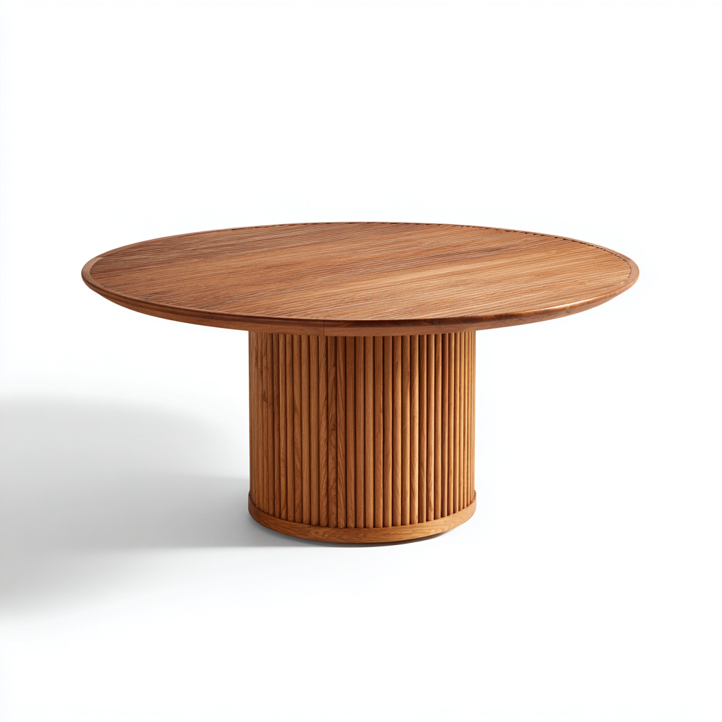 Mesas de jardín mesa de exterior madera maciza diseño de listones 125x125x75 cm - madera - estilo moderno para terraza-Homiuply