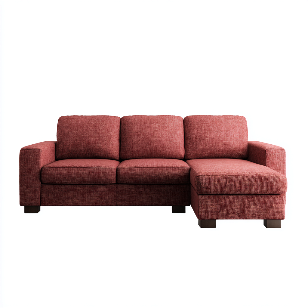 Sofás rinconeros tela 260x160x85 cm - rojo - diseño moderno-Oakuply