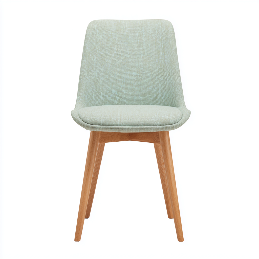 Silla de comedor tapizada 49x54x83 cm - verde-natural - diseño moderno-Oakuply