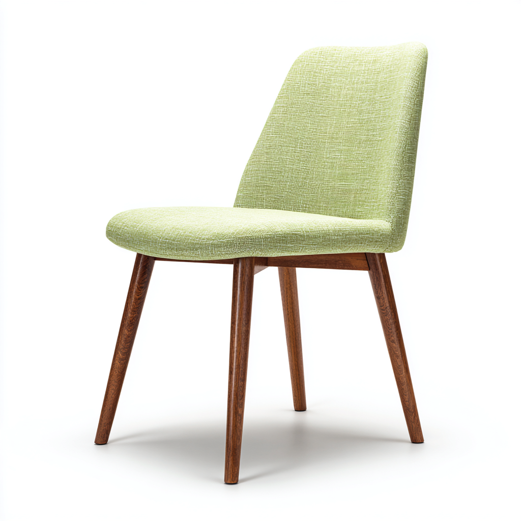 Silla de comedor tapizada 50x48x82 cm - verde claro - diseño moderno-Oakuply