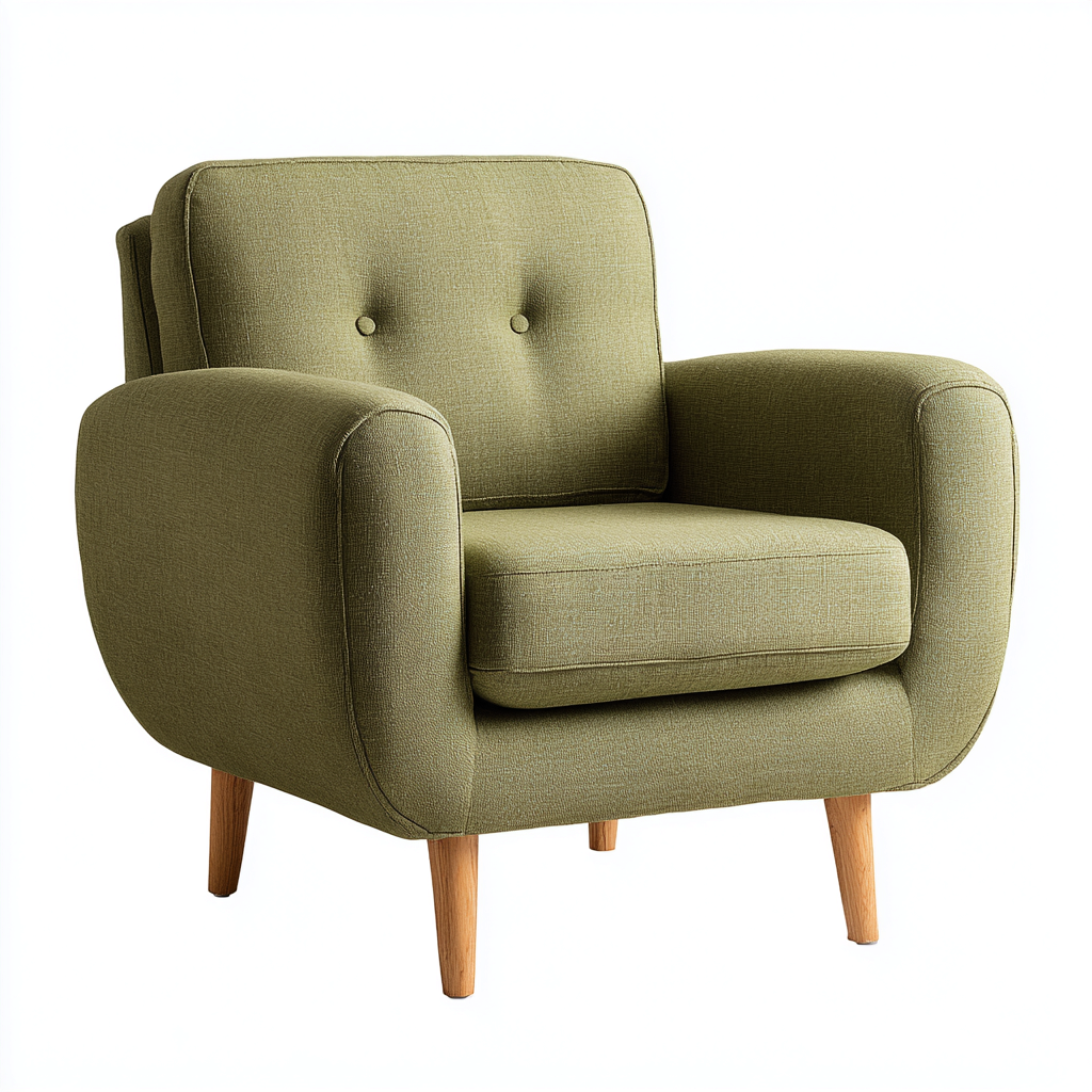 Sillón tela 84x78x86 cm - verde - diseño moderno-Oakuply