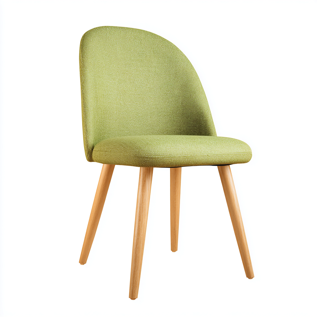 Silla de comedor tapizada 50x52x82 cm - verde-natural - diseño moderno-Oakuply