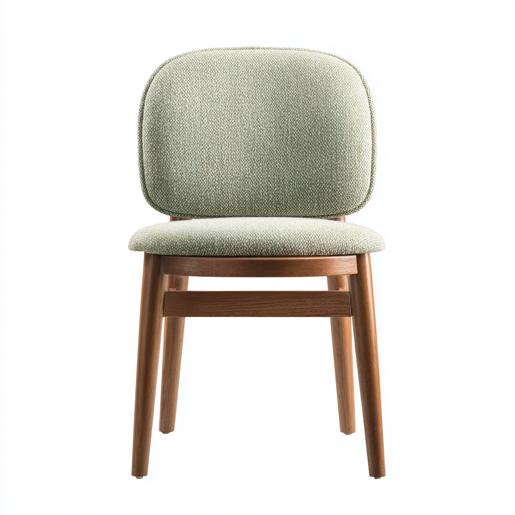 Silla de comedor tapizada 50x54x82 cm - verde-natural - diseño moderno-Oakuply