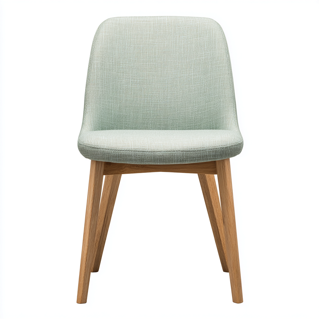 Silla de comedor tapizada 50x48x82 cm - verde claro - diseño moderno-Oakuply