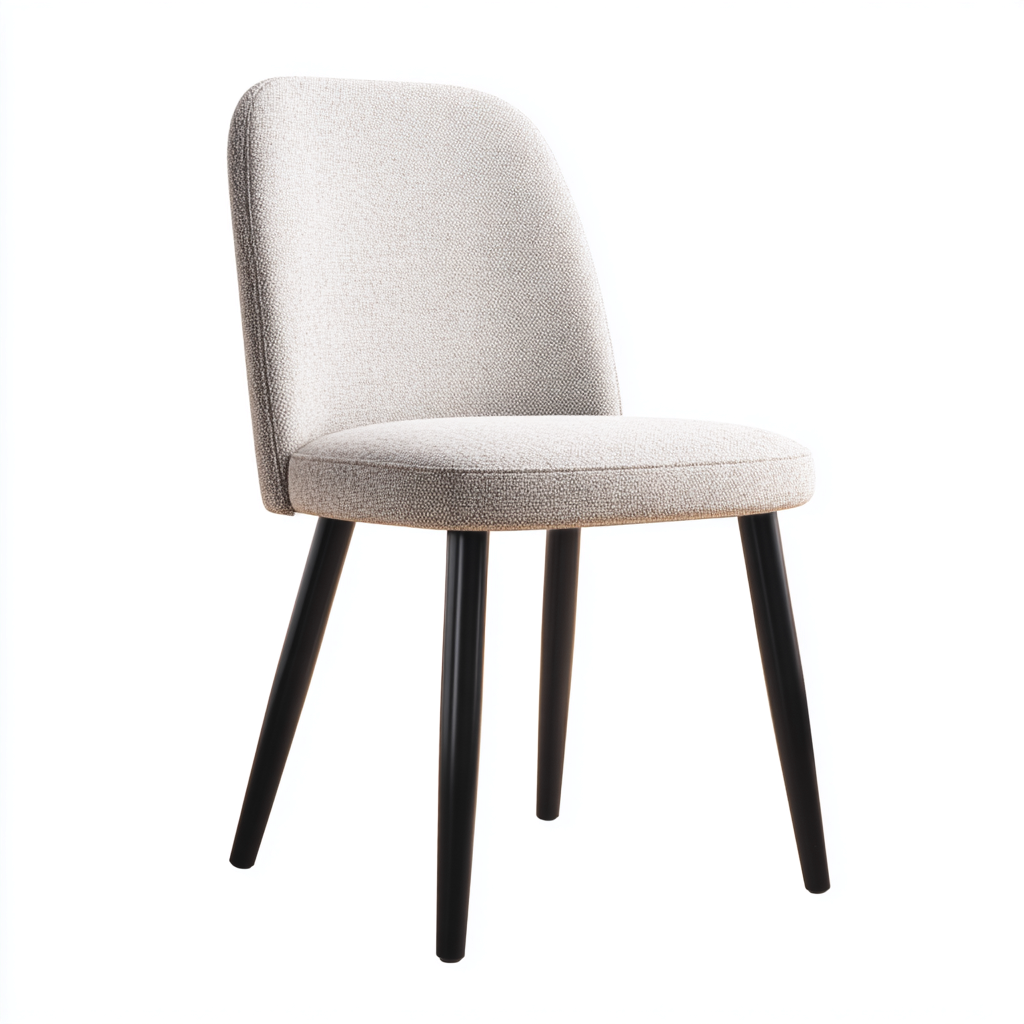 Silla de comedor tela 58x52x82 cm - gris-negro - diseño moderno-Oakuply