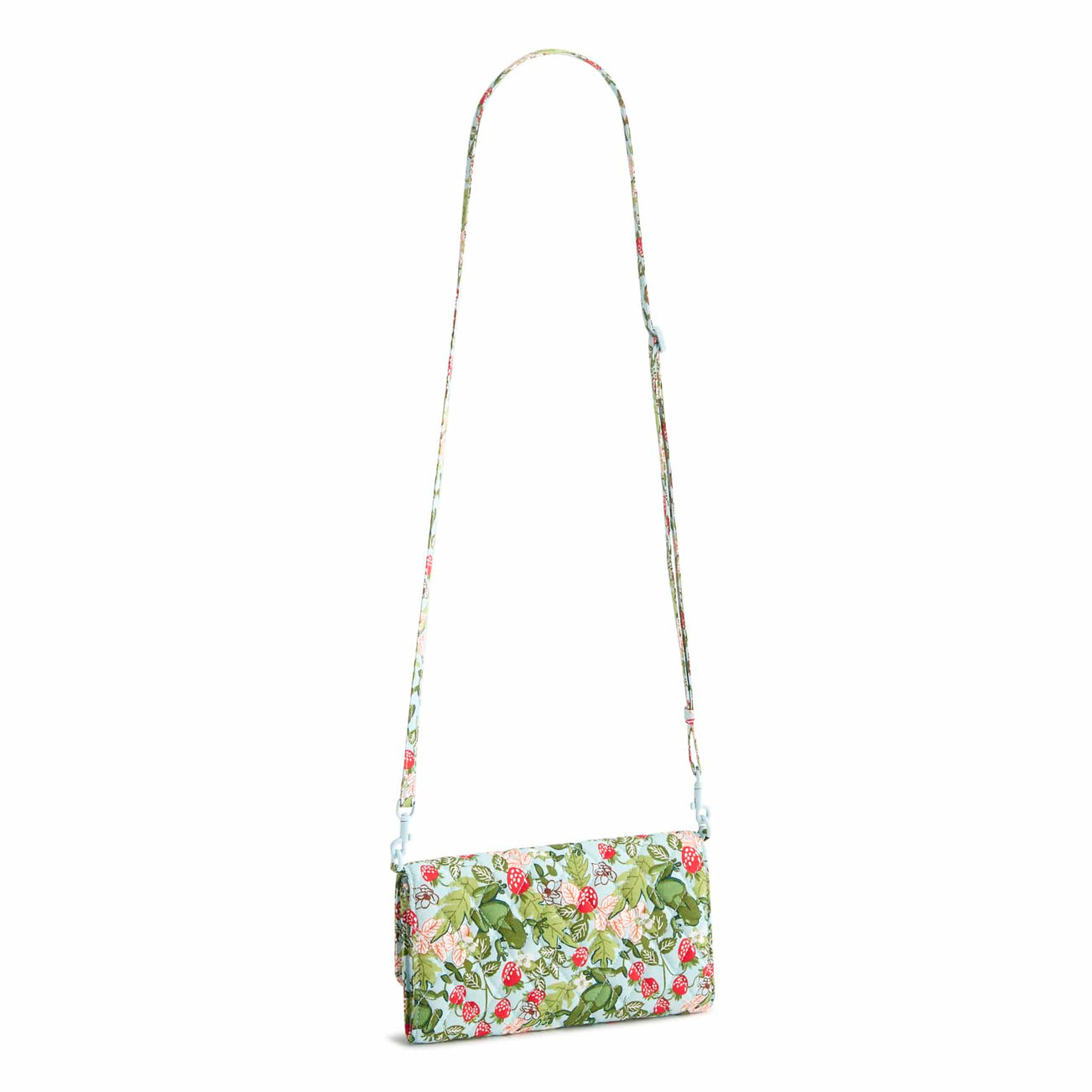 Outlet Wallet Crossbody- frogberry garden blue