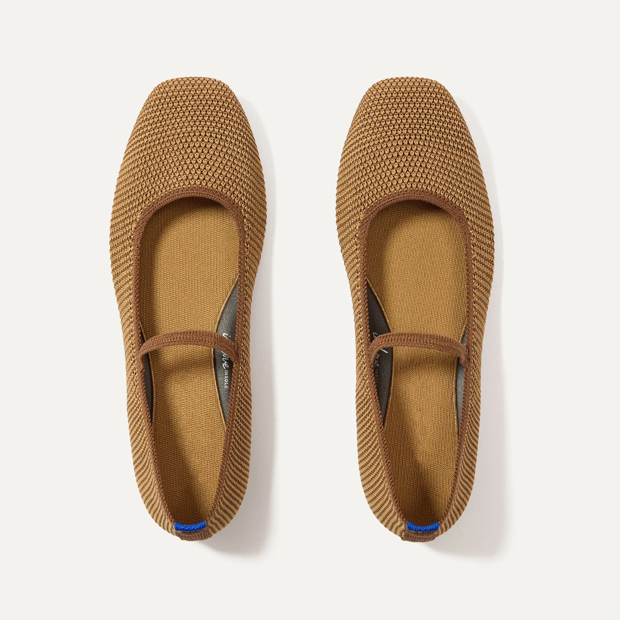 The Max Square Mary Jane - Wheat Raffia-Knit