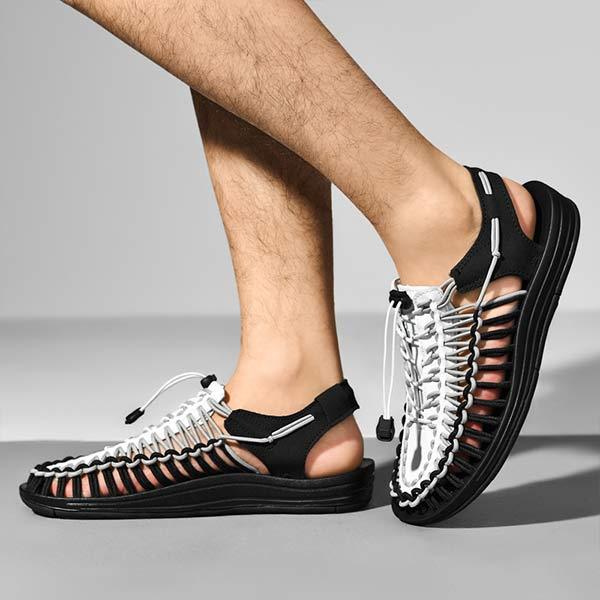 MEN'S HANDWOVEN BEACH SANDALS