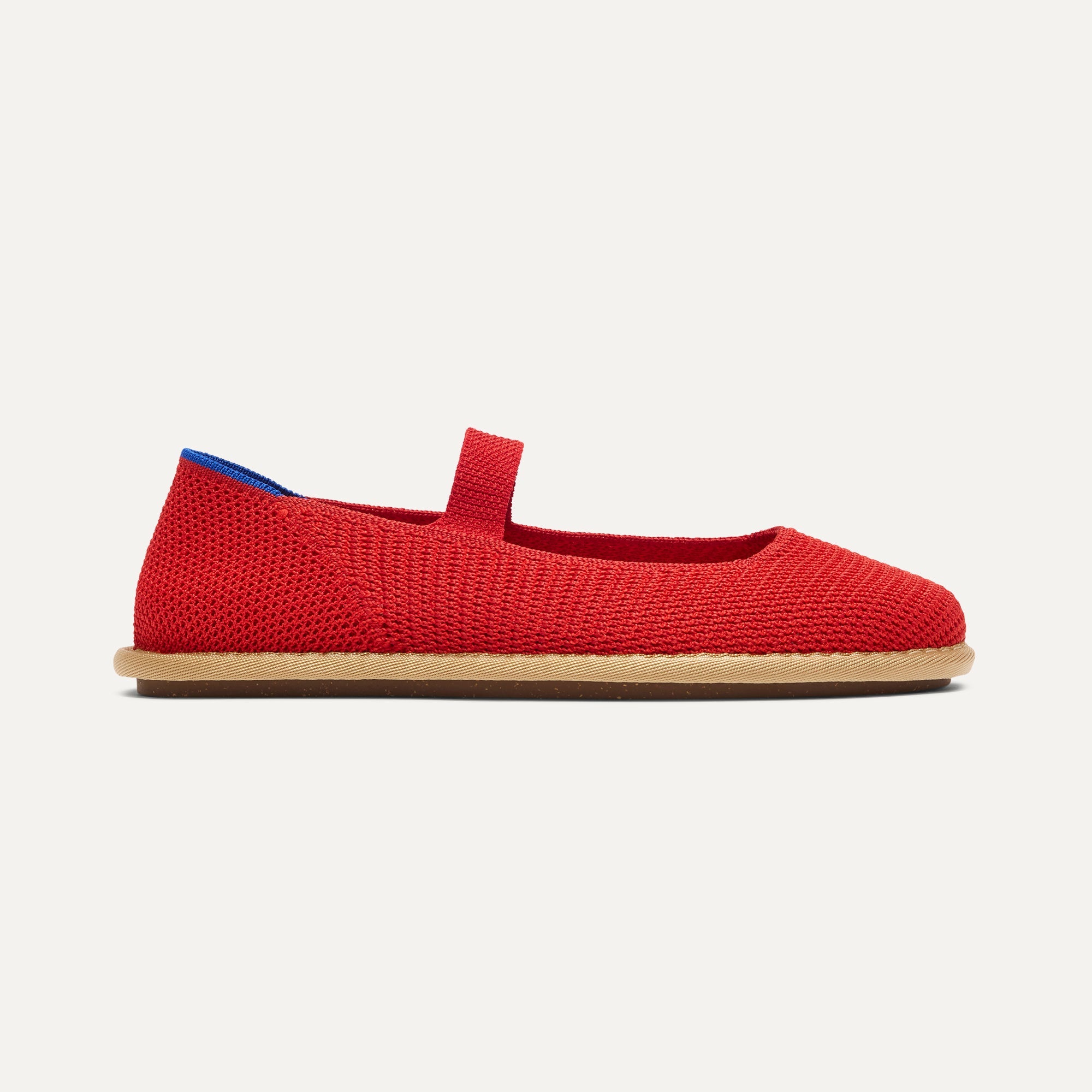 The Cruiser Mary Jane - Poppy Raffia-Knit