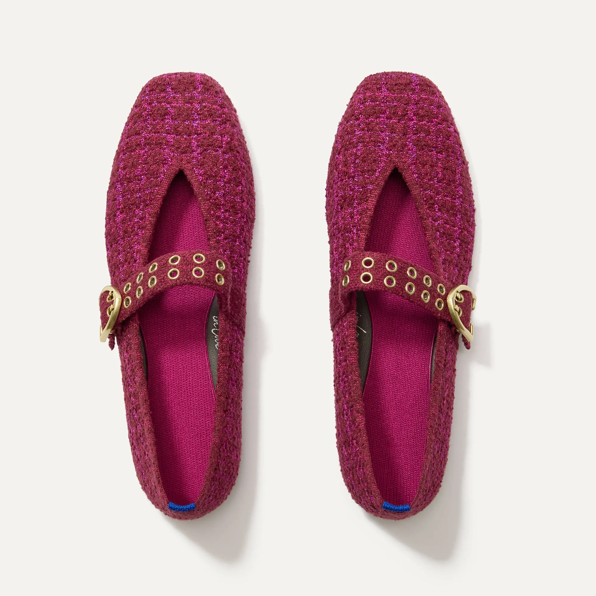 The Max Buckle Mary Jane - Berry Tweed