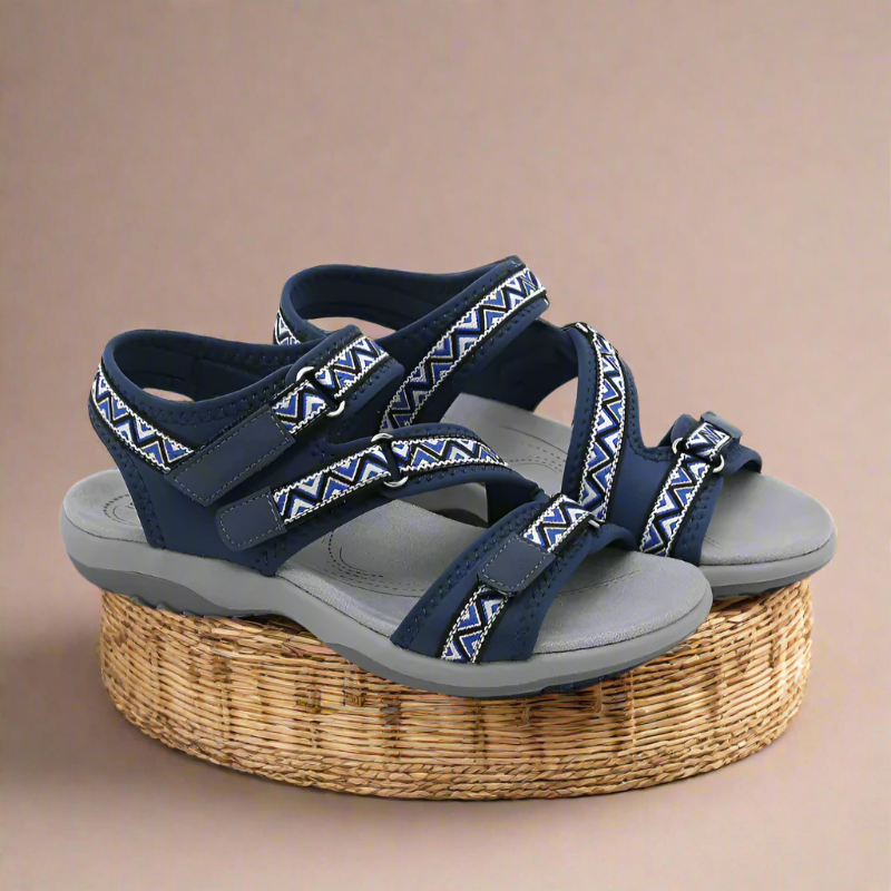 Supportive Walking Sandals with Ankle Strap