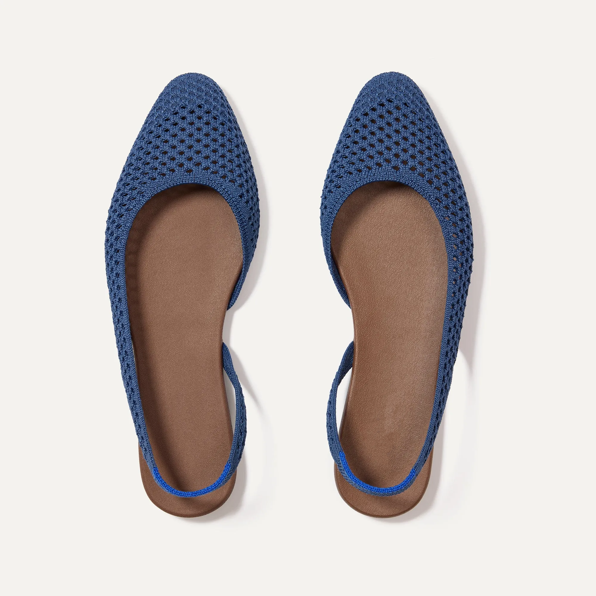 The Almond Slingback - Deep Sea Mesh