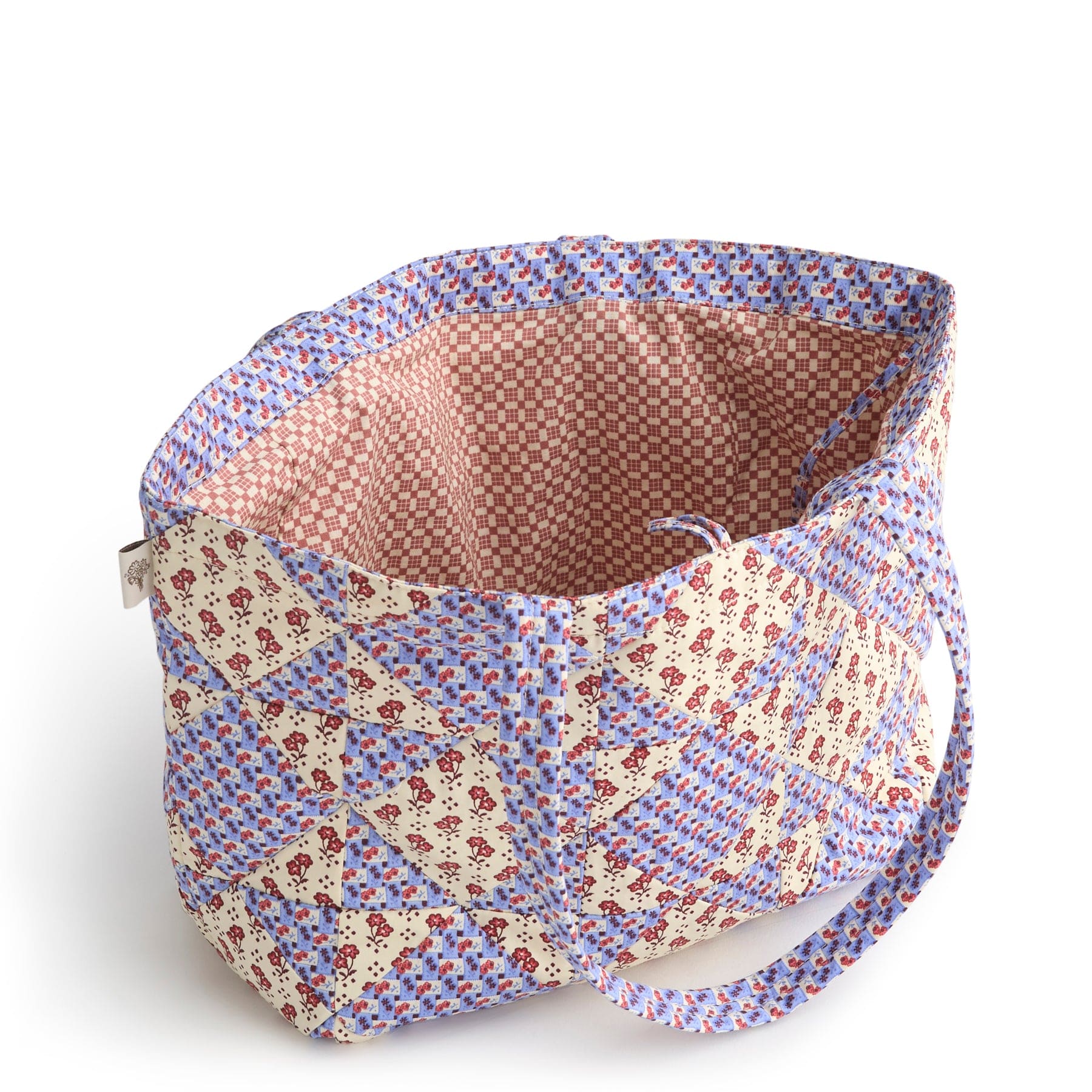 Small Hathaway Tote Bag-Rachel Ditsy Patchwork