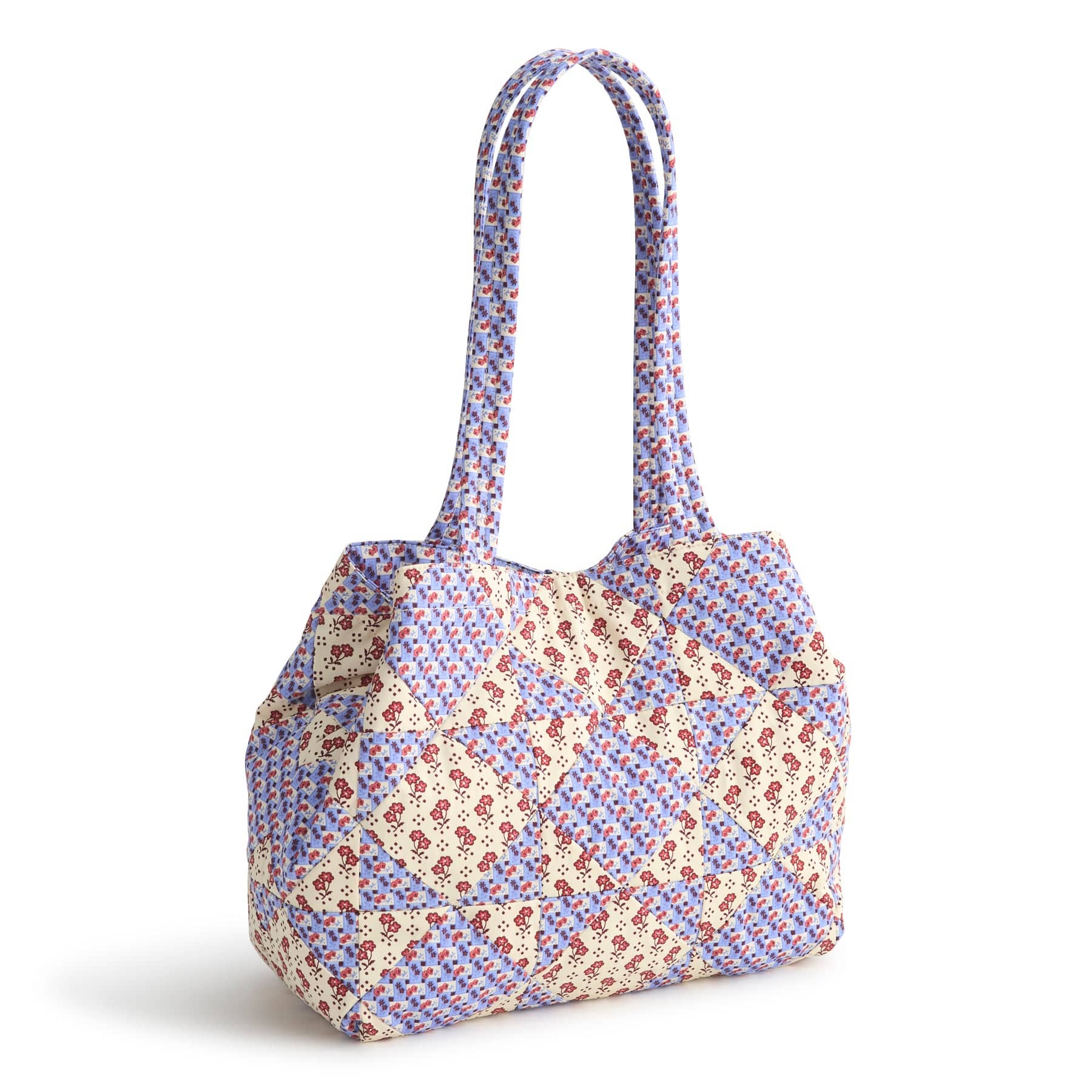 Small Hathaway Tote Bag-Rachel Ditsy Patchwork