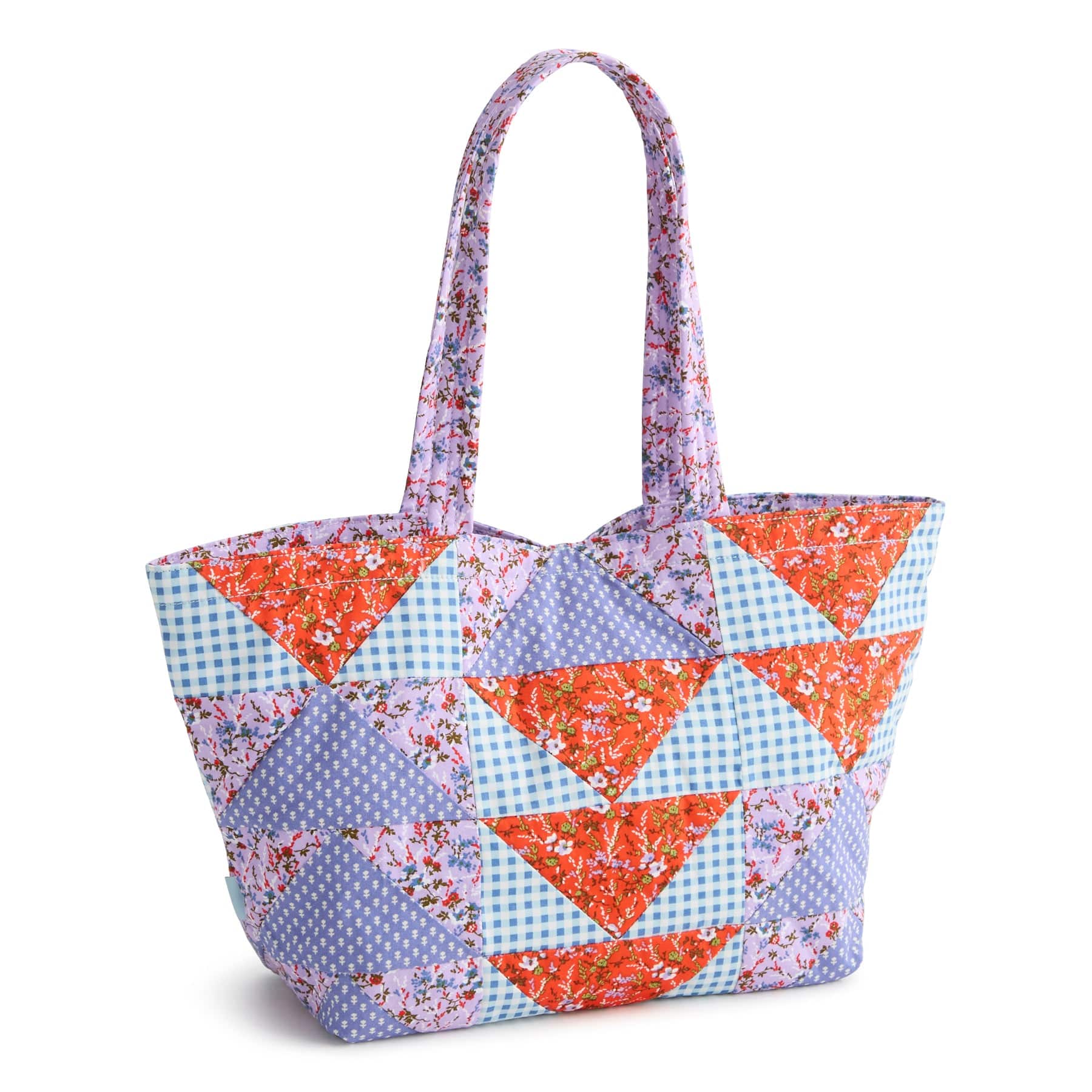 Small Hathaway Tote Bag-Flying Geese Patchwork