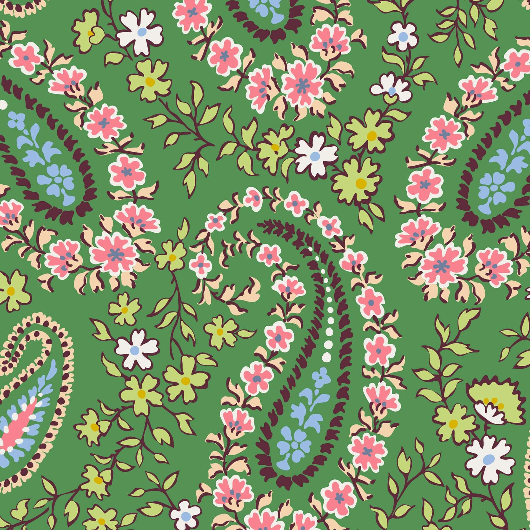 Original Vera Tote-Hollyhock Paisley