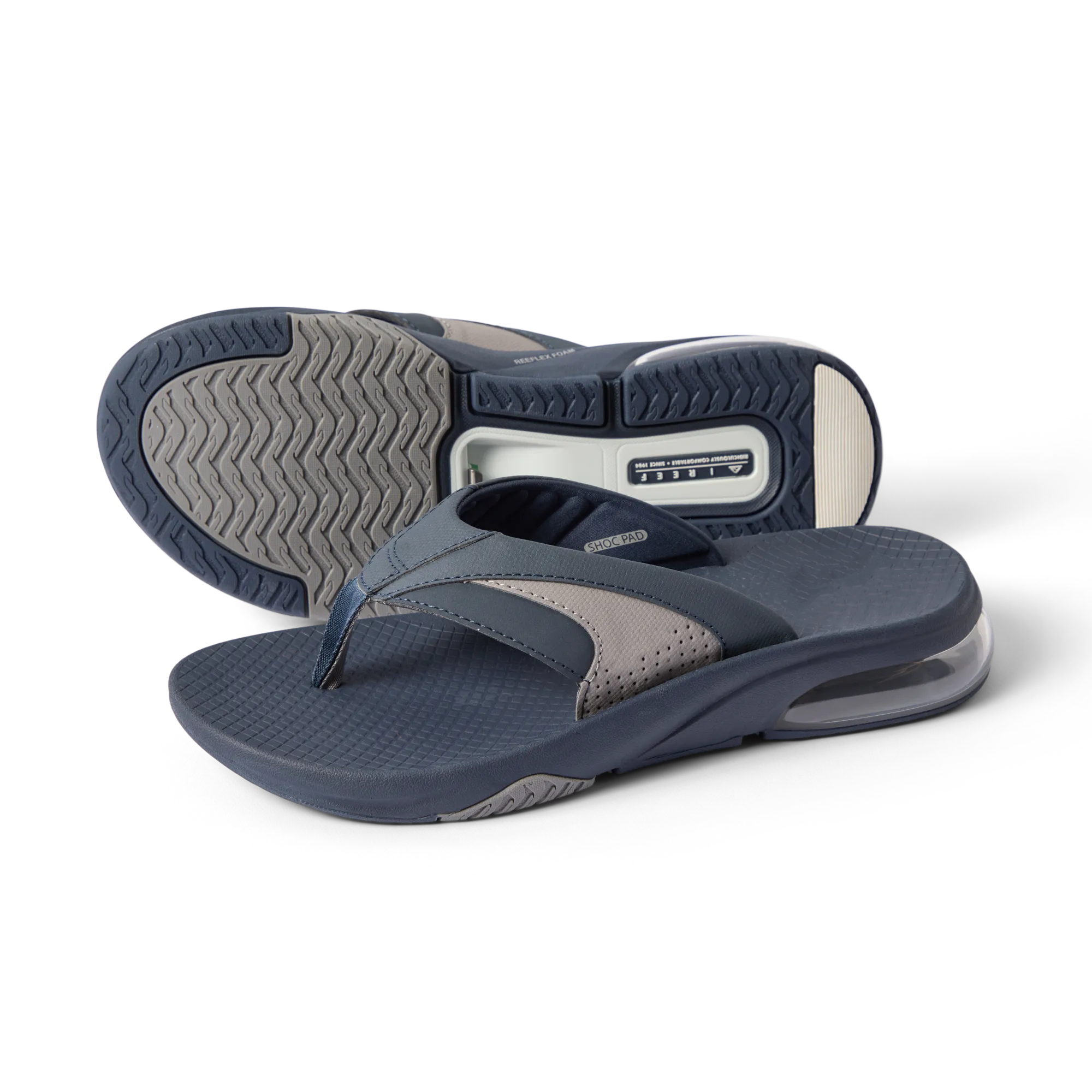 Fanning +-Navy/Grey