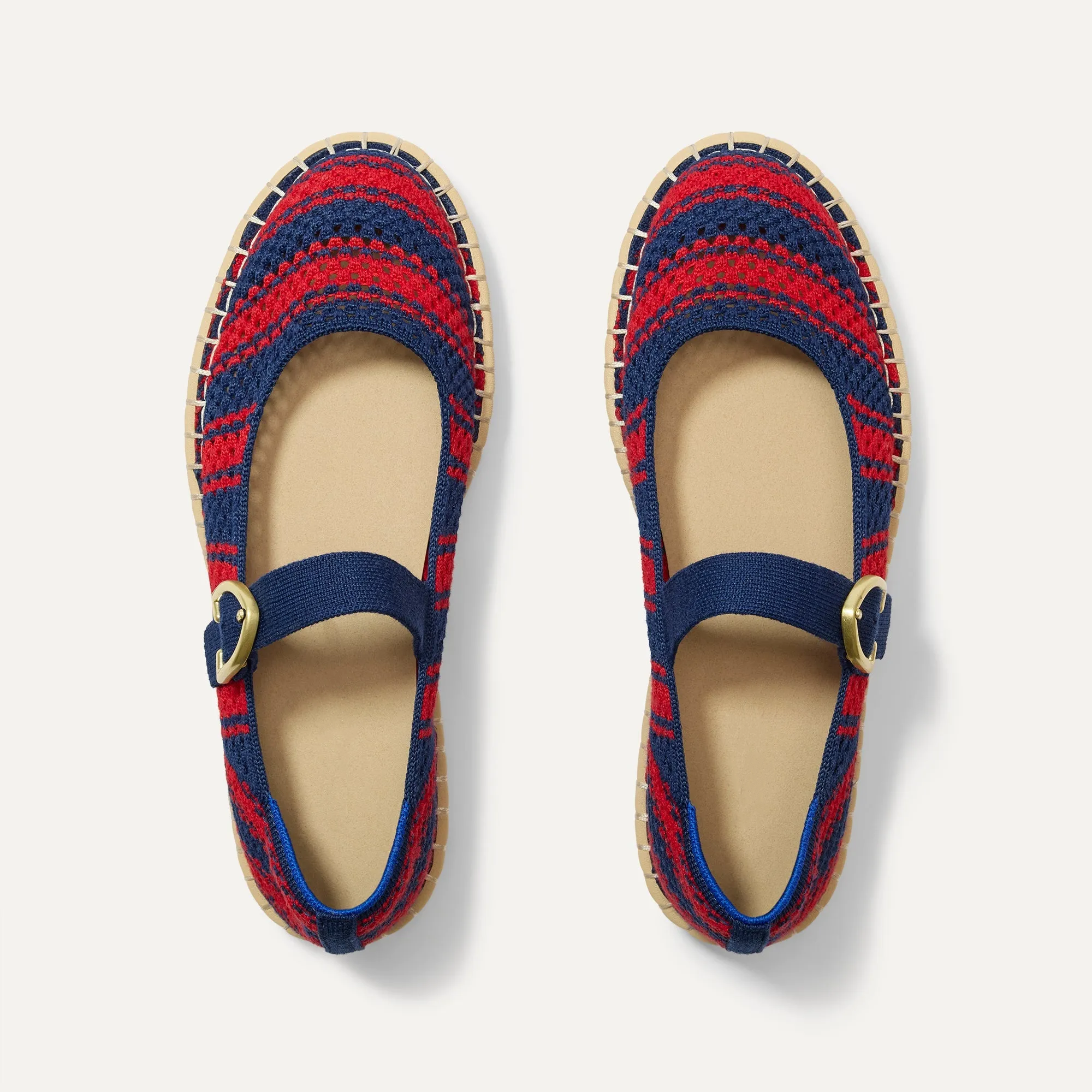 The Espadrille Mary Jane - Cherry Tide