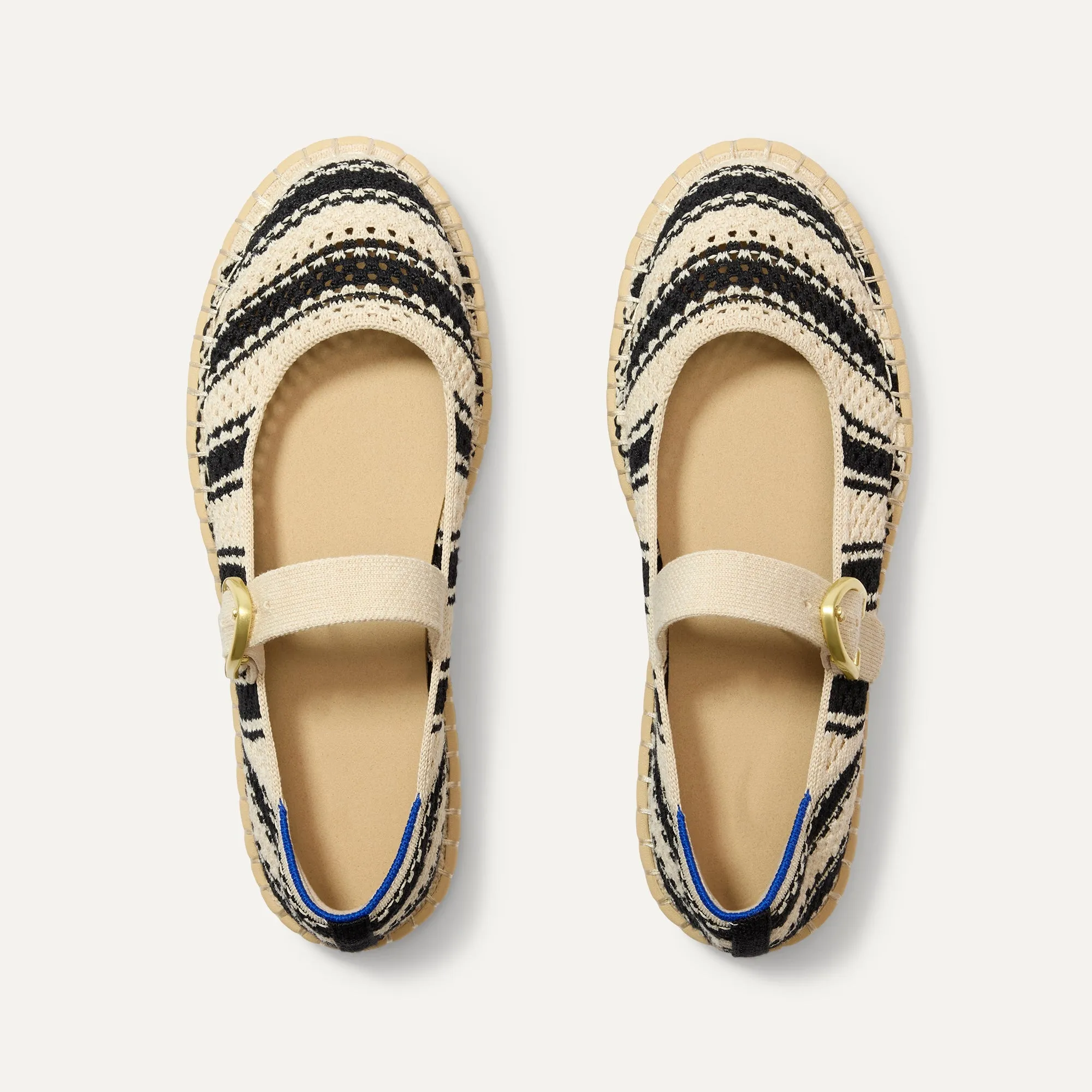 The Espadrille Mary Jane - Compass Stripe
