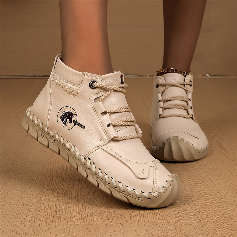 Women Outdoor Orthopedic Casual Leather Boots - Comfortable for Walking & Driving