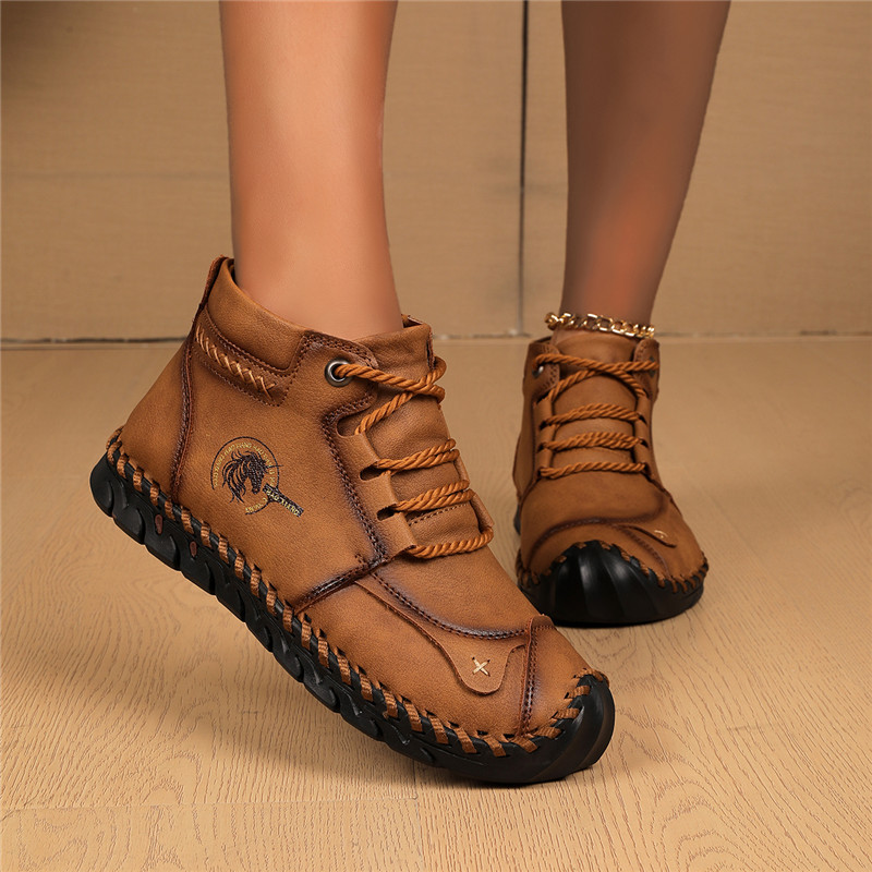 Women Outdoor Orthopedic Casual Leather Boots - Comfortable for Walking & Driving